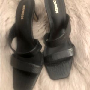 Express Black High Heels - Size 6 Brand New